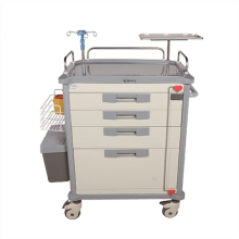 Medical Trolley Treatment Trolley Cart  ABS plastic Hospital Emergency Trolley